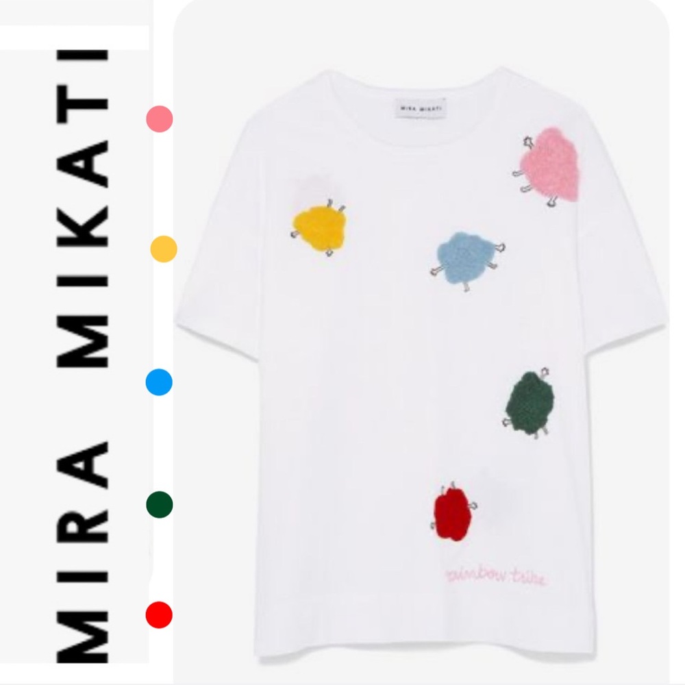 Mira Mikati VERY RARE Monster Rainbow Tribe Cotton Jersey T-Shirt
